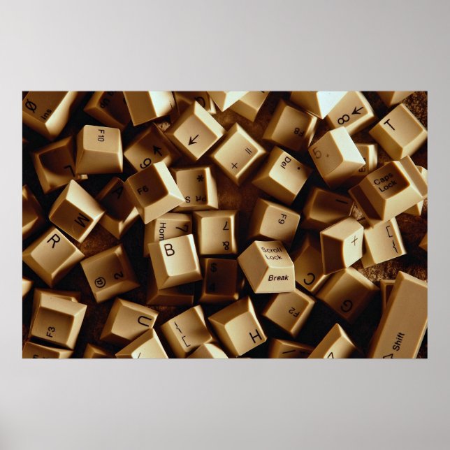 Poster Clés d'ordinateur (Devant)