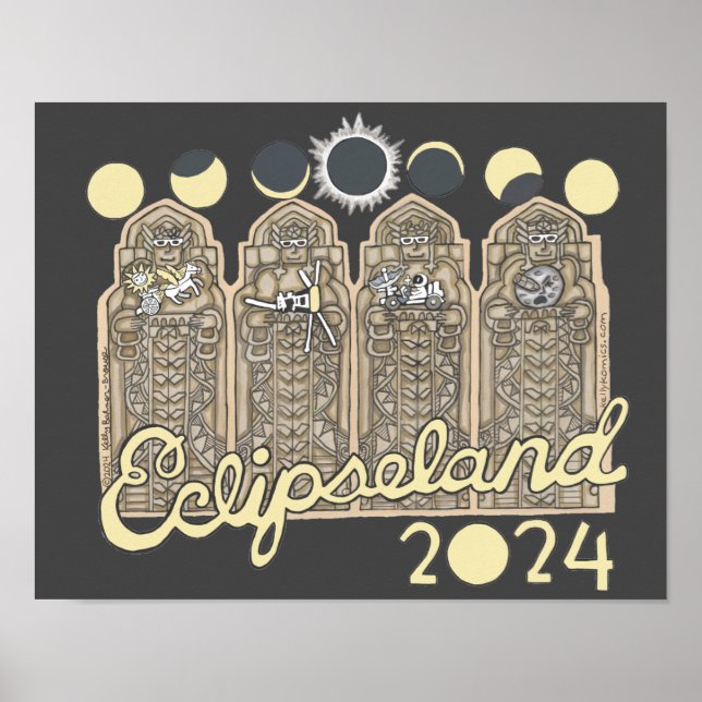 Poster Cleveland Eclipseland (Devant)