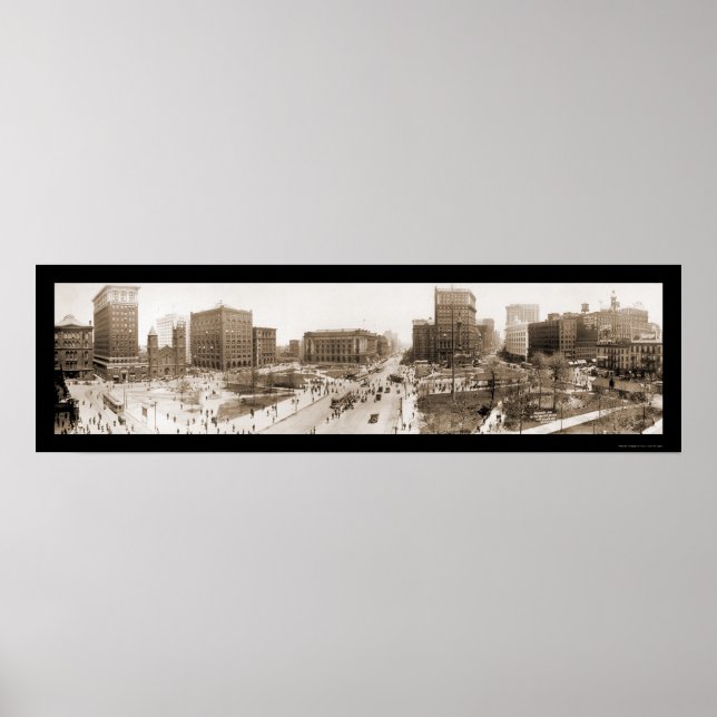 Poster Cleveland, OH Photo Carré 1912 (Devant)
