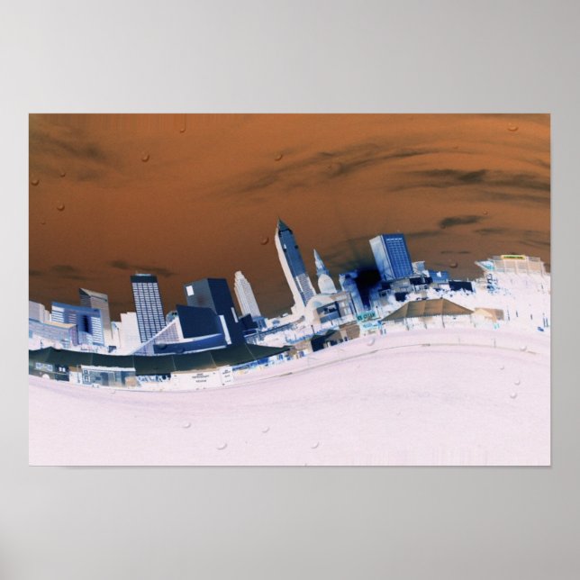 Poster Cleveland Skyline (Devant)