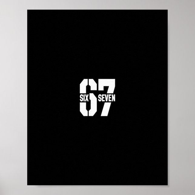 Poster Clic 67 Meme - I Love Six Seven 1  (Devant)