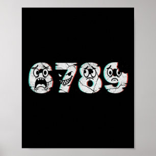 Poster Clic Math Blague Histoire Vraie 6 7 8 9 Drôle Rétr