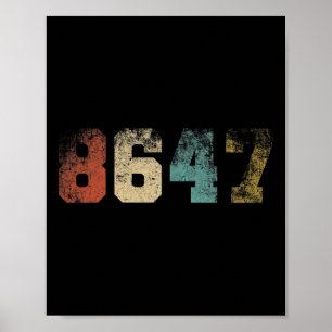Poster Clic Vintage années 80 Style 86 47 4 Juillet Grung