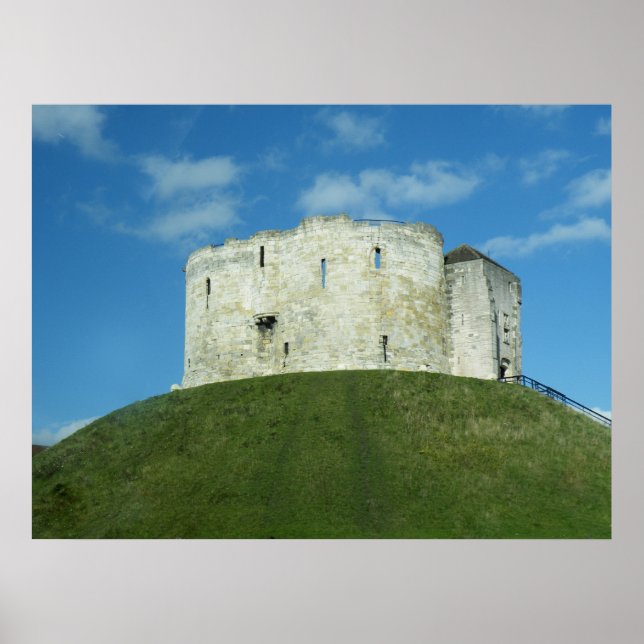Poster Cliffords Tower, York, Angleterre (Devant)
