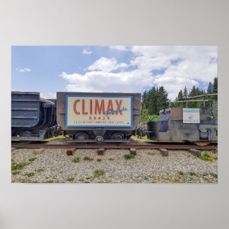 Poster Climax, Colorado, Wagon de train
