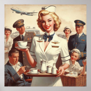 Poster Clin de stadier vintage