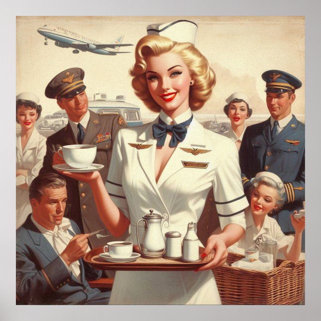 Poster Clin de stadier vintage (Devant)