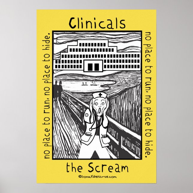 Poster Cliniques de soins infirmiers - l'affiche criante (Devant)