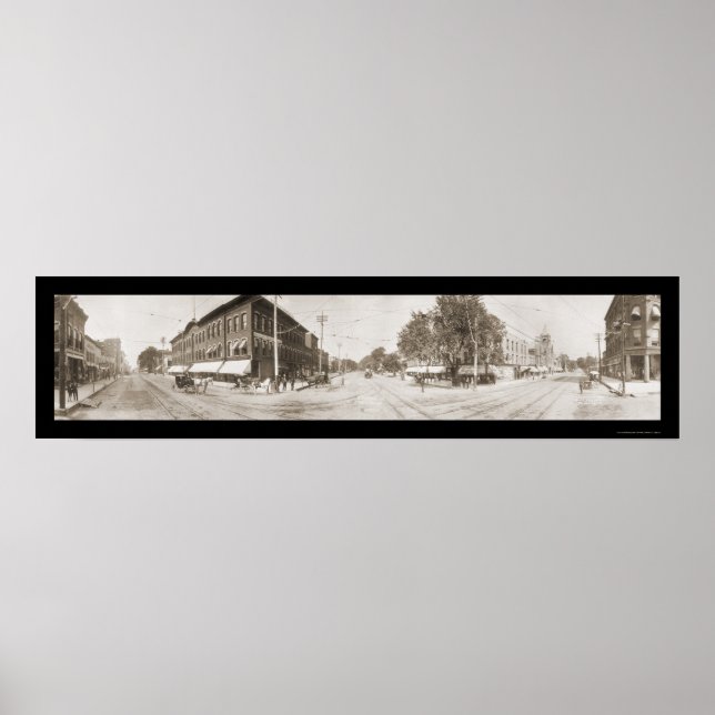 Poster Clinton, Iowa Photo 1907 (Devant)