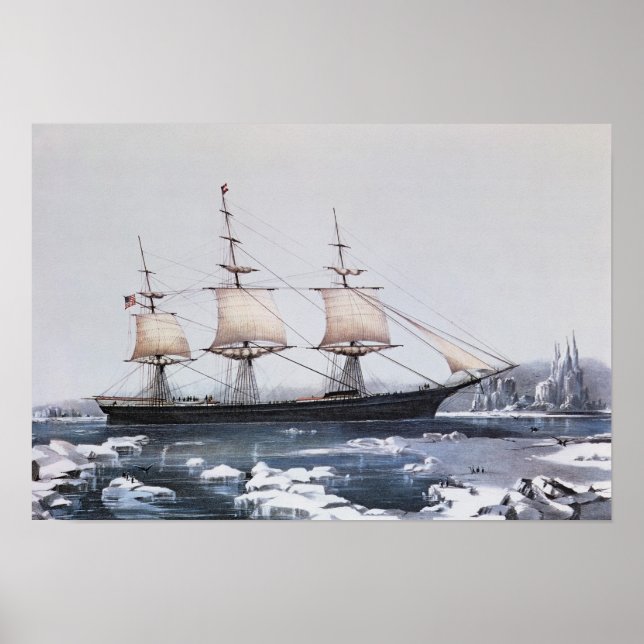 Poster Clipper Ship "Red Jacket" (Devant)
