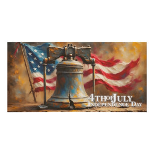 Poster Cloche de la Liberté pour la célébration du 4 juil
