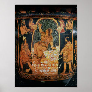 Poster Cloche-krater'de Paestan Redfigured '