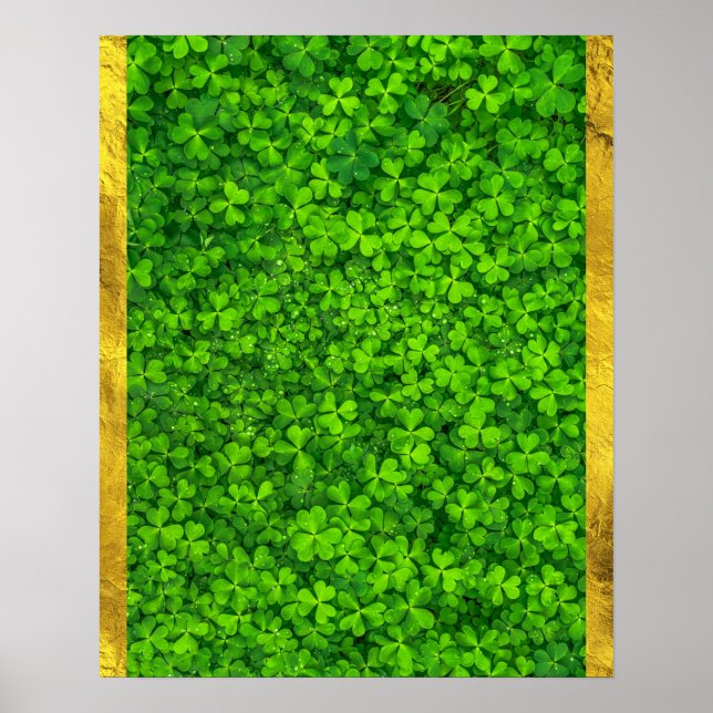 Poster Cloches avec gouttelettes d'eau avec huile d'or FA (Devant)