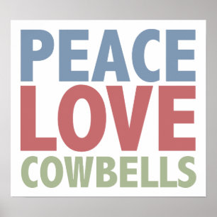 Poster Cloches Peace Love