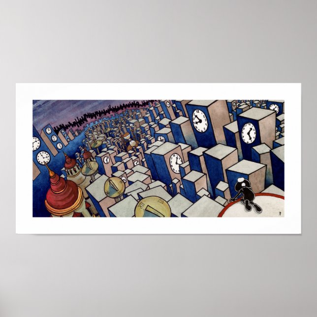 Poster Clockland #2 - Clocklands - 17 x 9 (Devant)