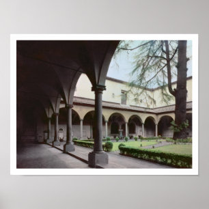 Poster Cloître du couvent, reconstruit en 1442 (photo)