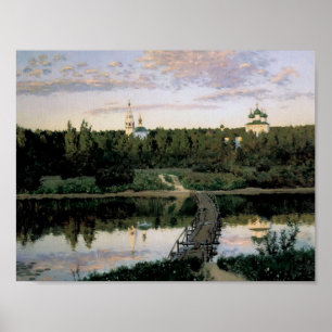 Poster Cloître tranquille d'Isaac Levitan-