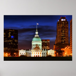 Poster Closeup du palais de justice Old St. Louis