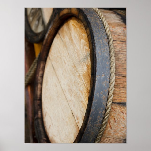 Poster Closeuse de fermeture de la boucle de canon à vin (Devant)