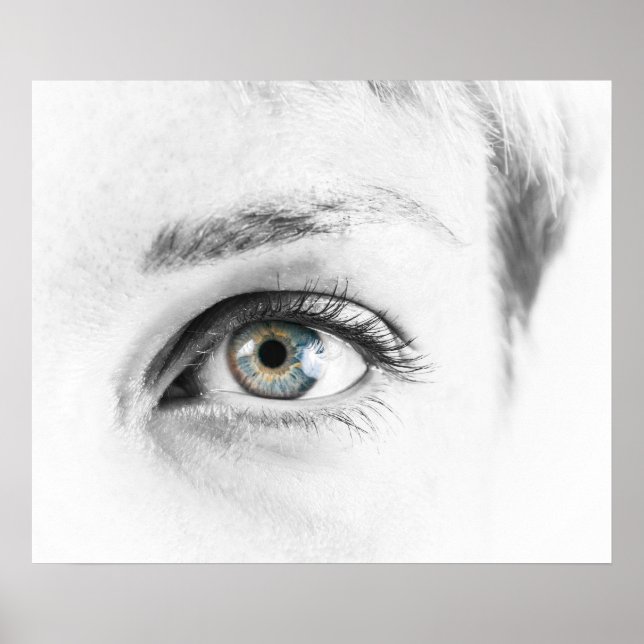 Poster Closeuse oculaire humain (Devant)