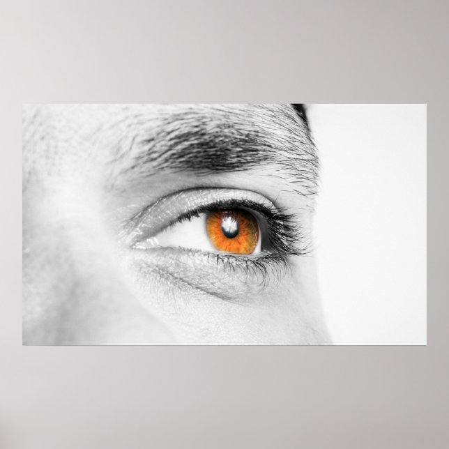 Poster Closeuse oculaire humain (Devant)