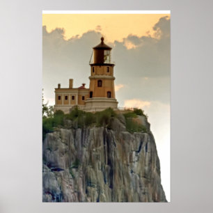 Poster Clôture du phare de Split Rock