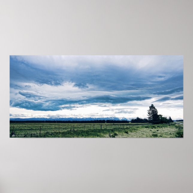 Poster Cloud Artistry South Island, Nouvelle-Zélande Impr (Devant)