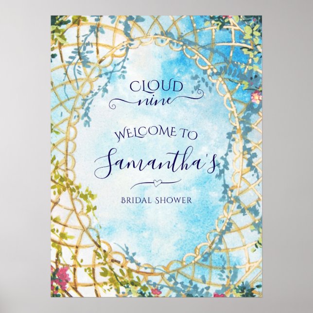 Poster Cloud Neuf Rococo Fête des mariées de renouveau Bi (Devant)