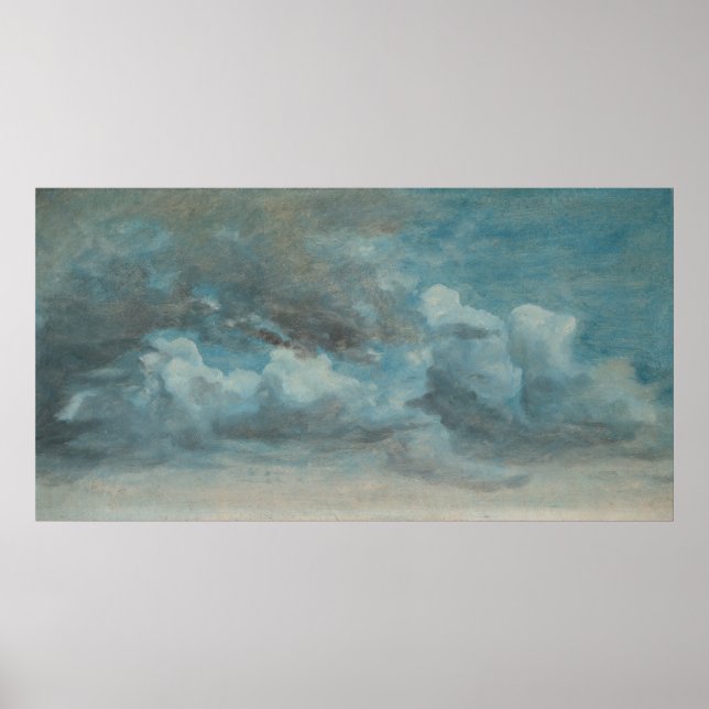 Poster Cloud Study - Lionel Constable (Devant)