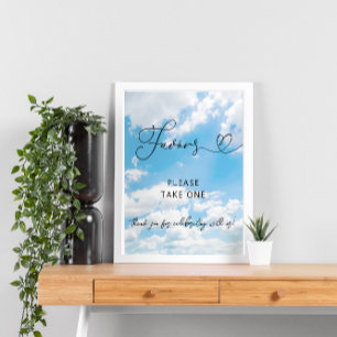 Poster Cloud Thème Cloud Neuf Faveurs modernes Fête des m