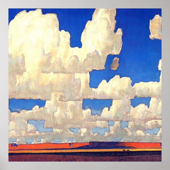 Poster "Cloud World" de Maynard Dixon (Devant)