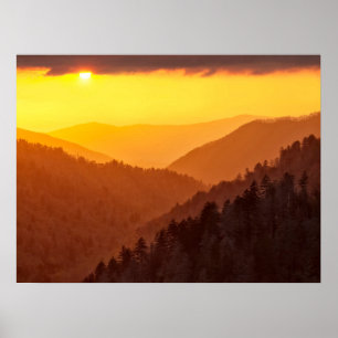 Poster Clouds Fills Valley, Tennessee