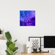 Clouds Mandala bleu violet Boho Bohemian