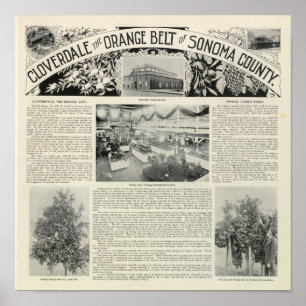 Poster Cloverdale, la Californie