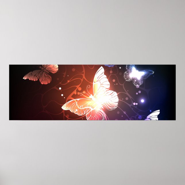 Poster Clowing Night Butterflies (Devant)