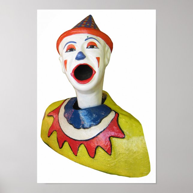 Poster Clown carnavalesque (Devant)