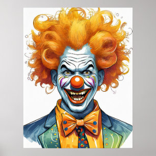 Poster Clown effrayant