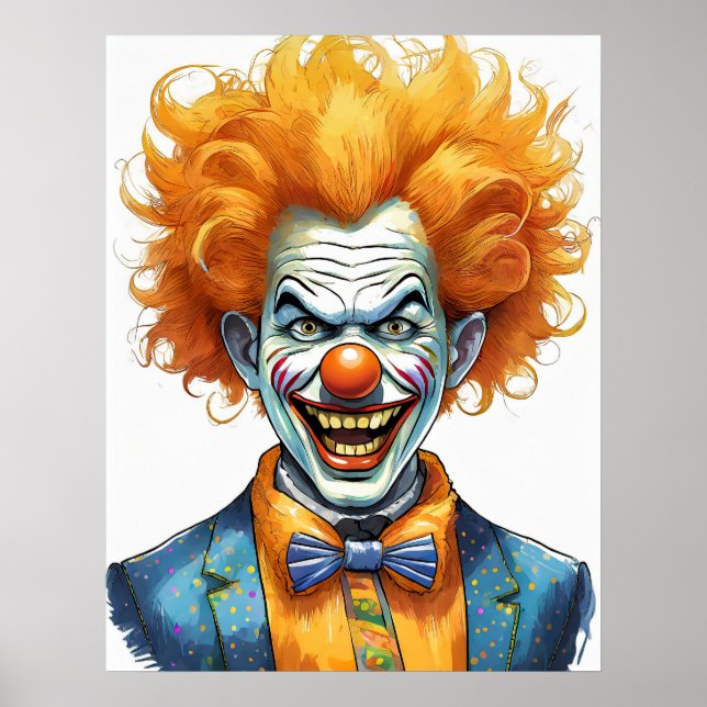 Poster Clown effrayant (Devant)