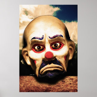 Poster Clown malheureux