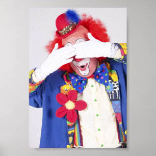 Poster Clown Peekaboo