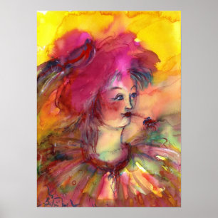 POSTER CLOWN ROSE