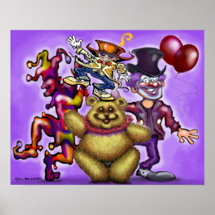 Poster Clowns de cirque