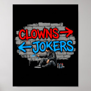 Poster Clowns et farceurs graffiti street art direction