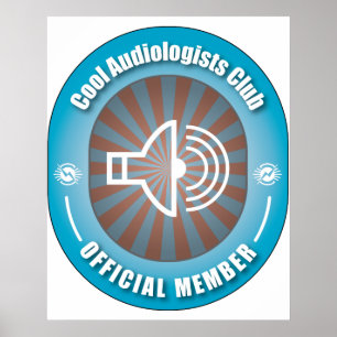 Poster Club cool d'audiologistes