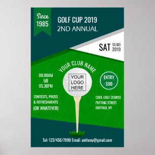 Poster Club/Corporate Golf Tournament ajouter le logo