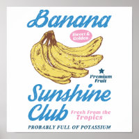 Club Cuisine Banane Soleil Rétro