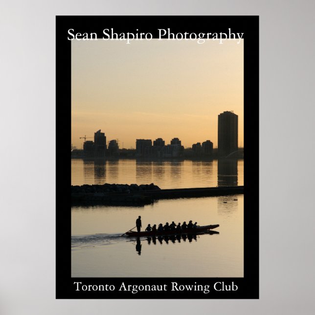 Poster Club d'aviron Argonaut de Toronto (Devant)