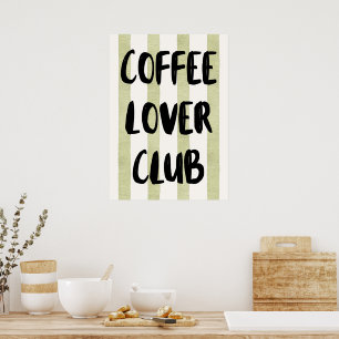 Poster Club de amateurs de café