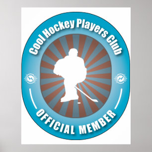 Poster Club de hockey cool