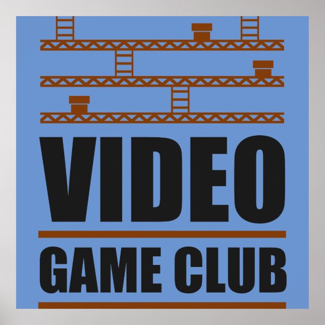 Poster club de jeux vidéo (Devant)